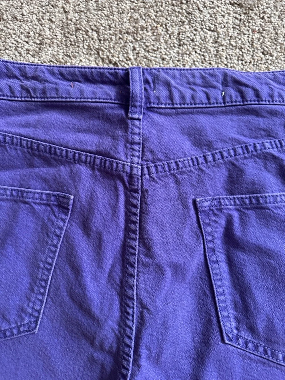 NWT Anthropologie Pilcro High Rise Purple Jean Shorts Women’s Sz 32 Summer Denim - Picture 8 of 16